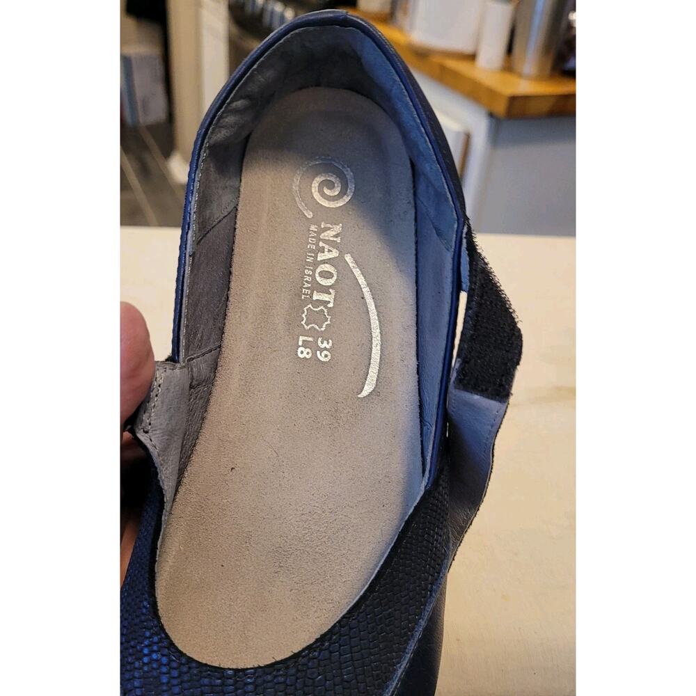 NAOT Blue Luga Mary Jane Shoes Size 39 US 8 to 8.5 Outdoor Comfort Preppy - Picture 9 of 13